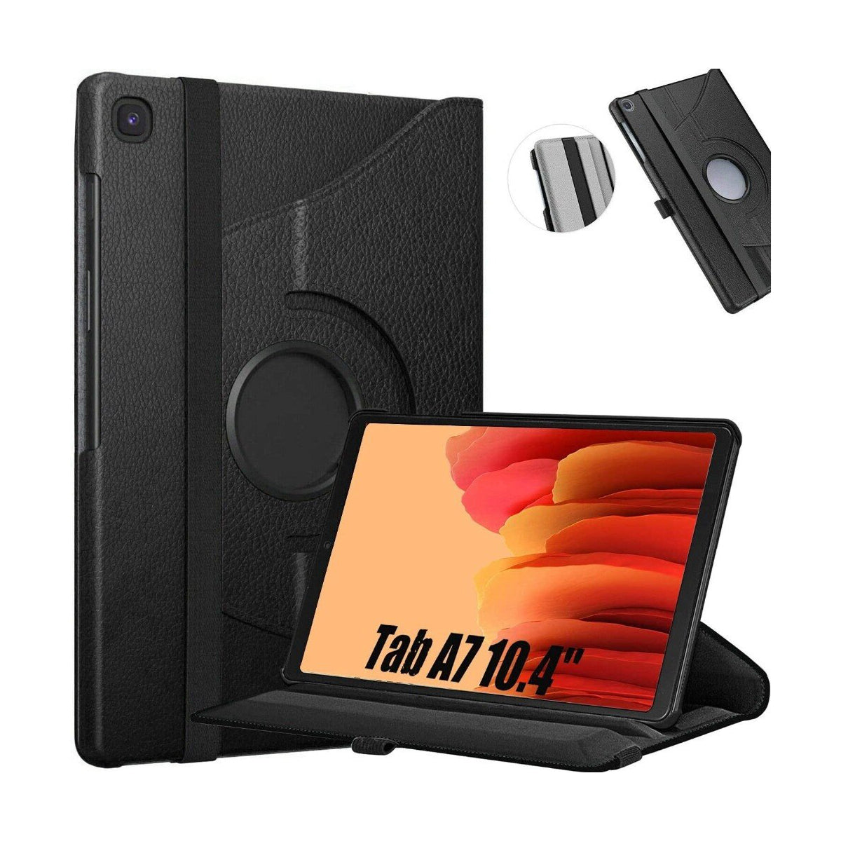 Étui folio rotatif pour tablette Samsung Tab A7 10,4