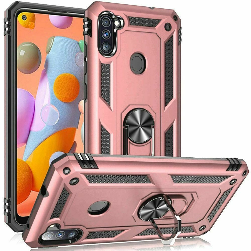 Coque hybride avec anneau pour Samsung Galaxy A11