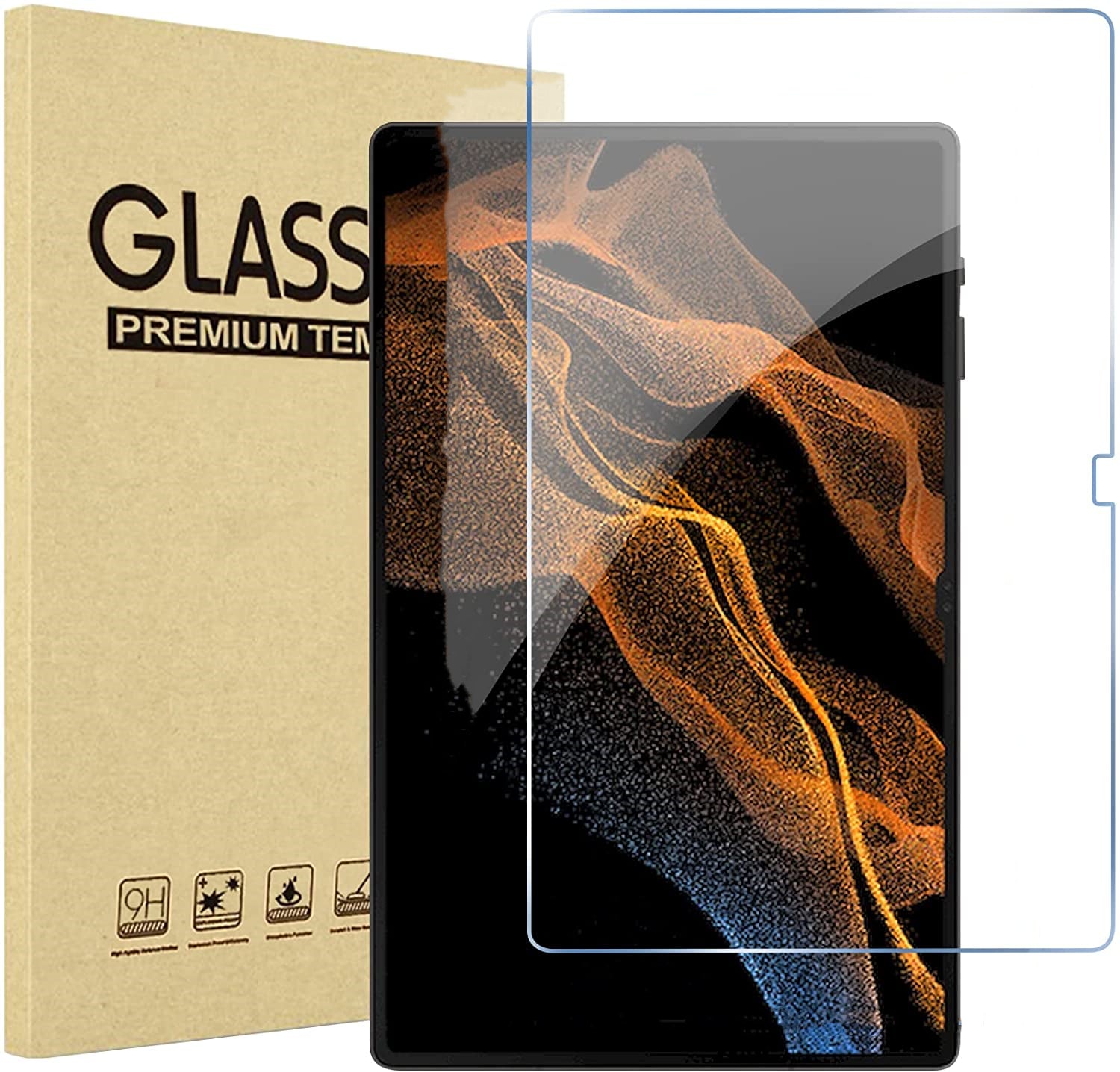 Protecteur d'écran en verre trempé pour Samsung Tab S8 Ultra / S9 Ultra 14,6