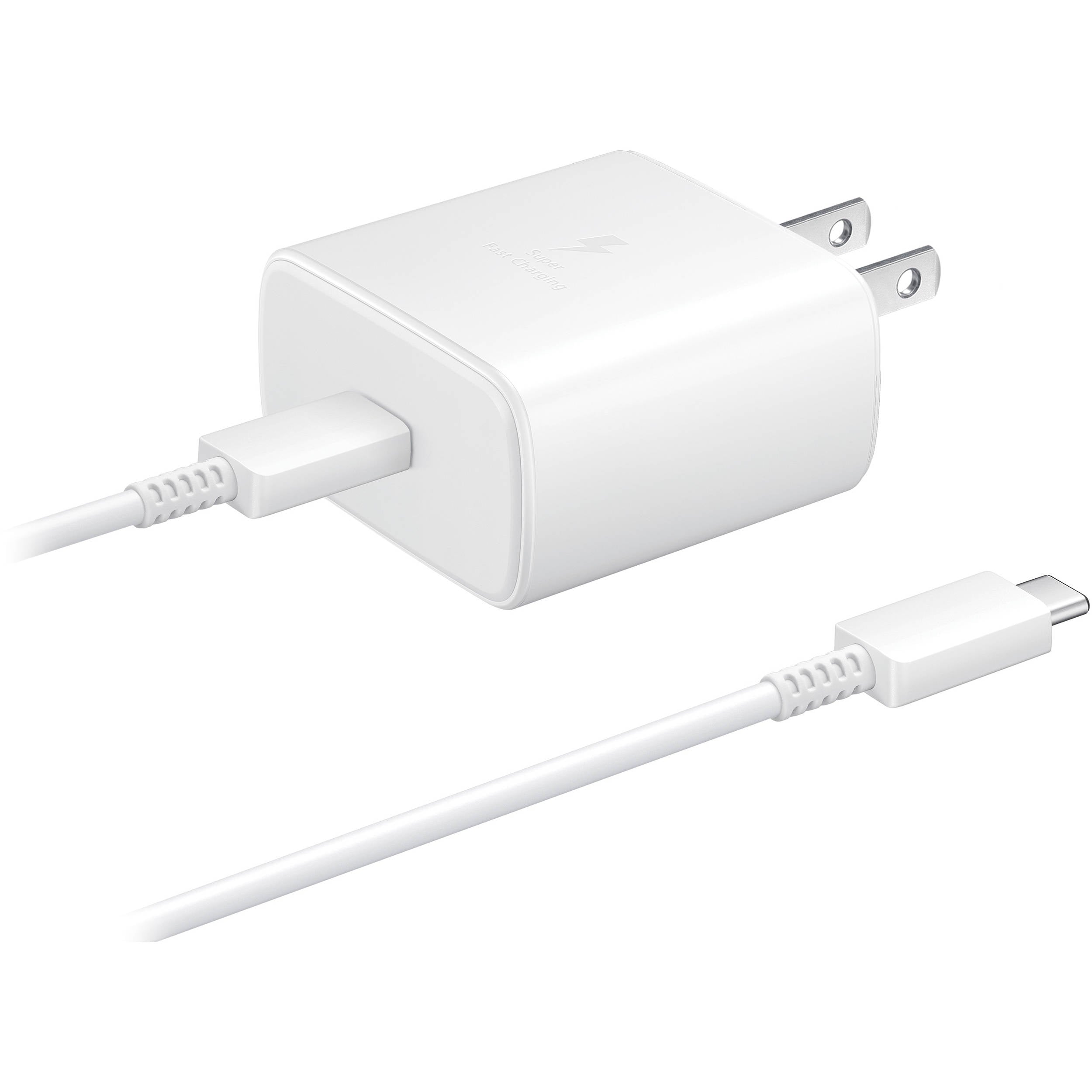 Adaptateur secteur de charge rapide USB-C 45W, chargeur mural et câble USB-C pour téléphones Samsung Motorola Google