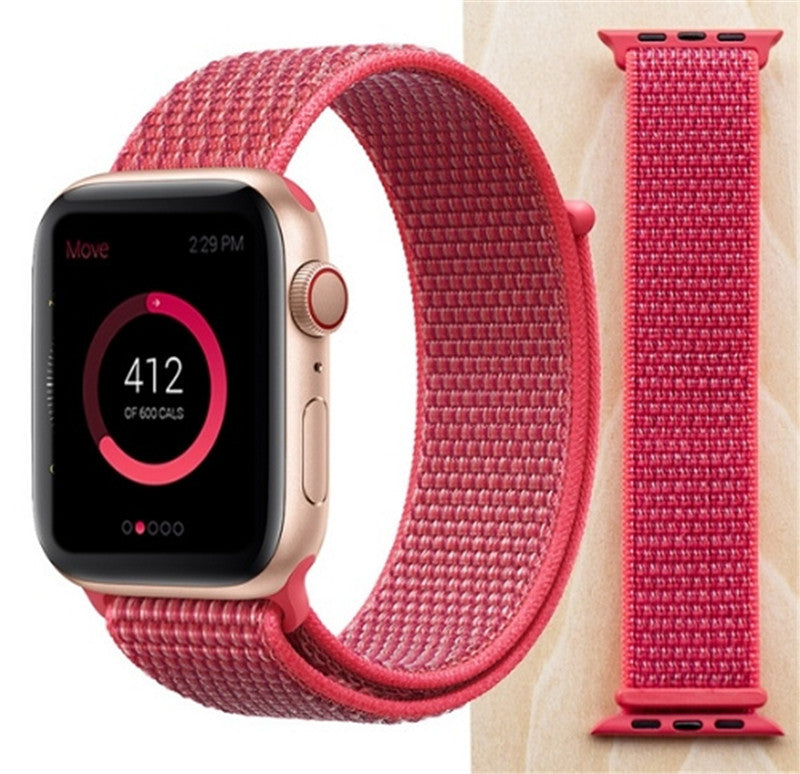 Bracelet de rechange en nylon avec boucle de sport pour Apple Watch iWatch