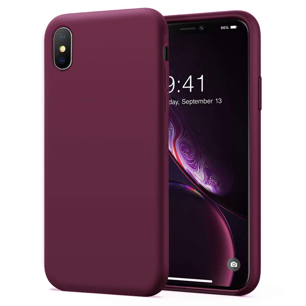 Coque en silicone liquide pour iPhone XR