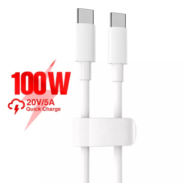 (100 W) Câble de données de charge rapide USB-C vers USB-C 5A