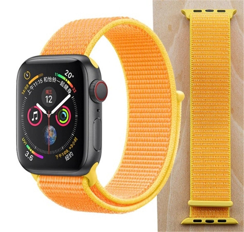 Bracelet de rechange en nylon avec boucle de sport pour Apple Watch iWatch