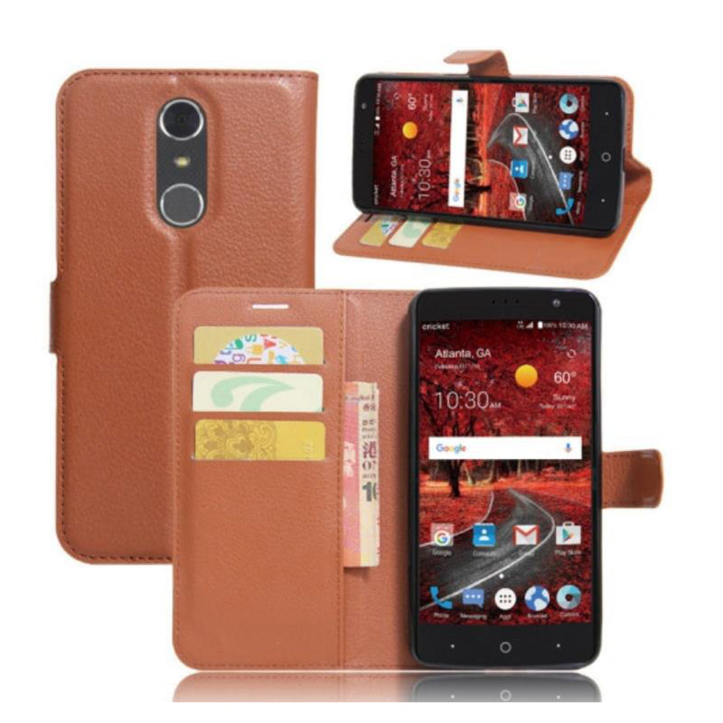 Leather Folio Wallet Case for ZTE Grand X4