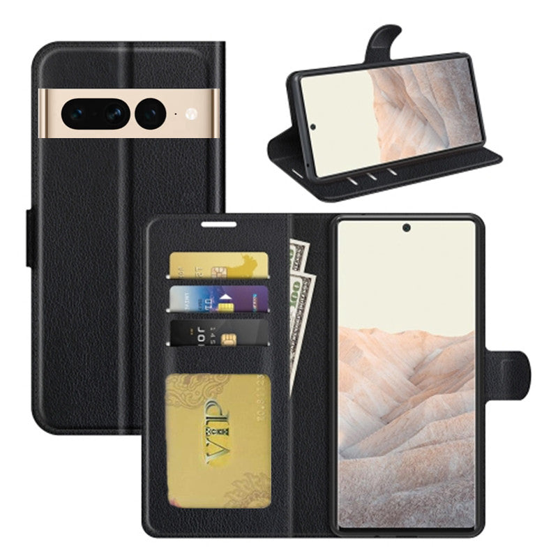 Leather Folio Wallet Case for Google Pixel 7 Pro