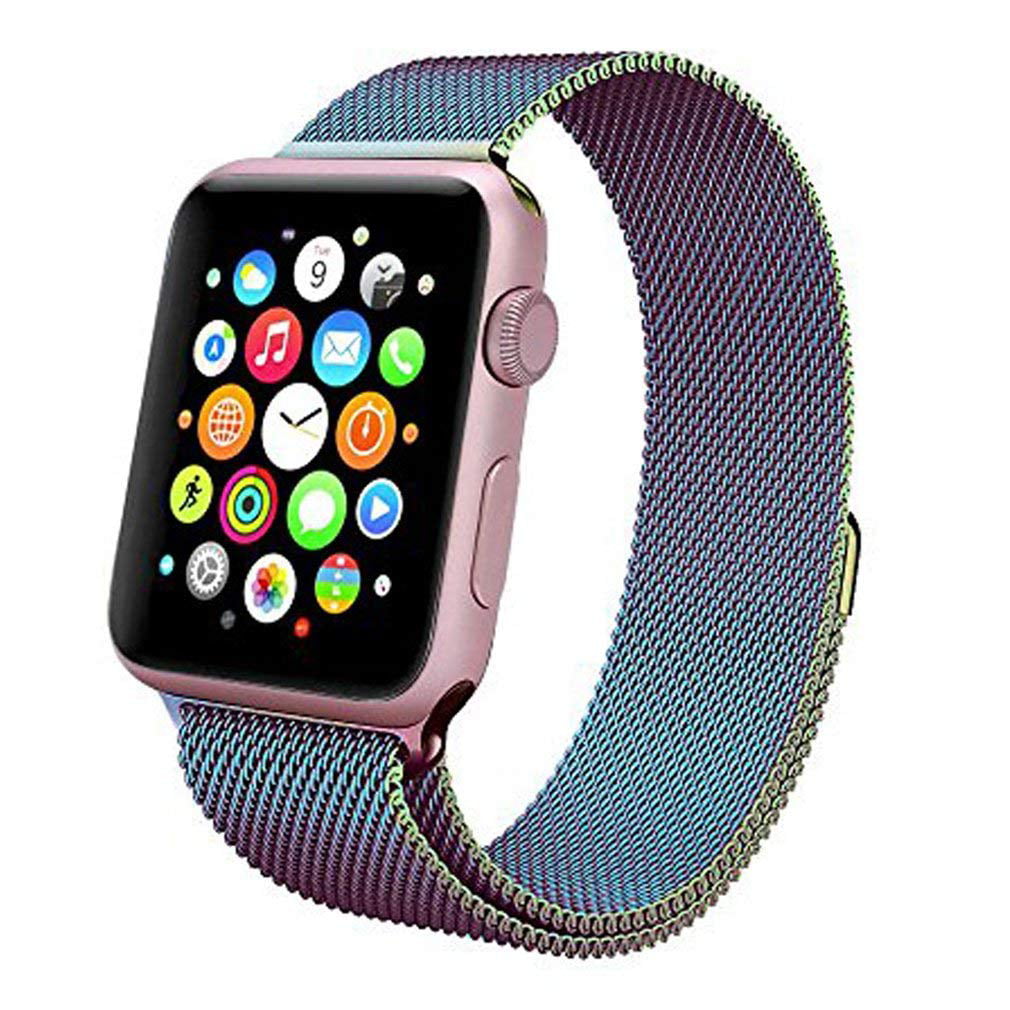 Bracelet de remplacement à boucle magnétique en métal pour Apple Watch iWatch