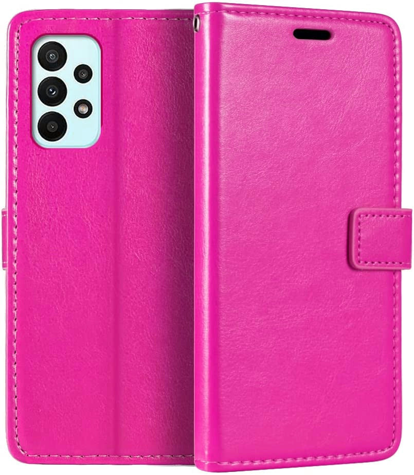 Leather Folio Wallet Case for Samsung Galaxy A73 5G