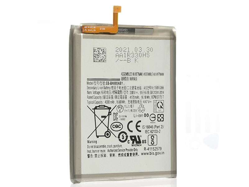 Batterie de remplacement pour Samsung Galaxy Note 20 (N980), EB-BN980ABY EB-BN980ABU