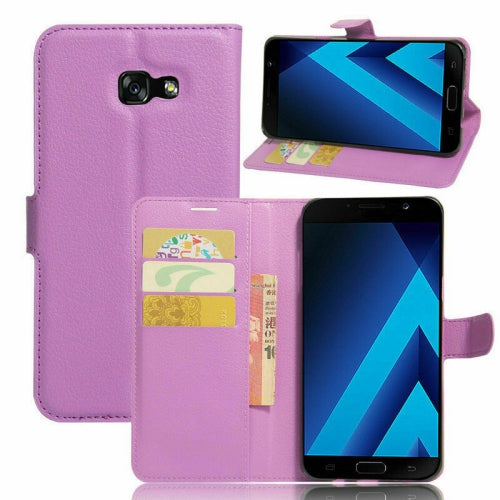 Etui Portefeuille Folio en Cuir pour Samsung Galaxy A5 2017