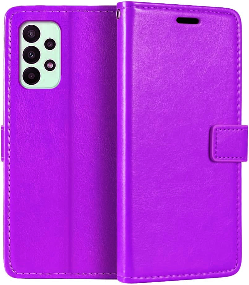 Leather Folio Wallet Case for Samsung Galaxy A73 5G