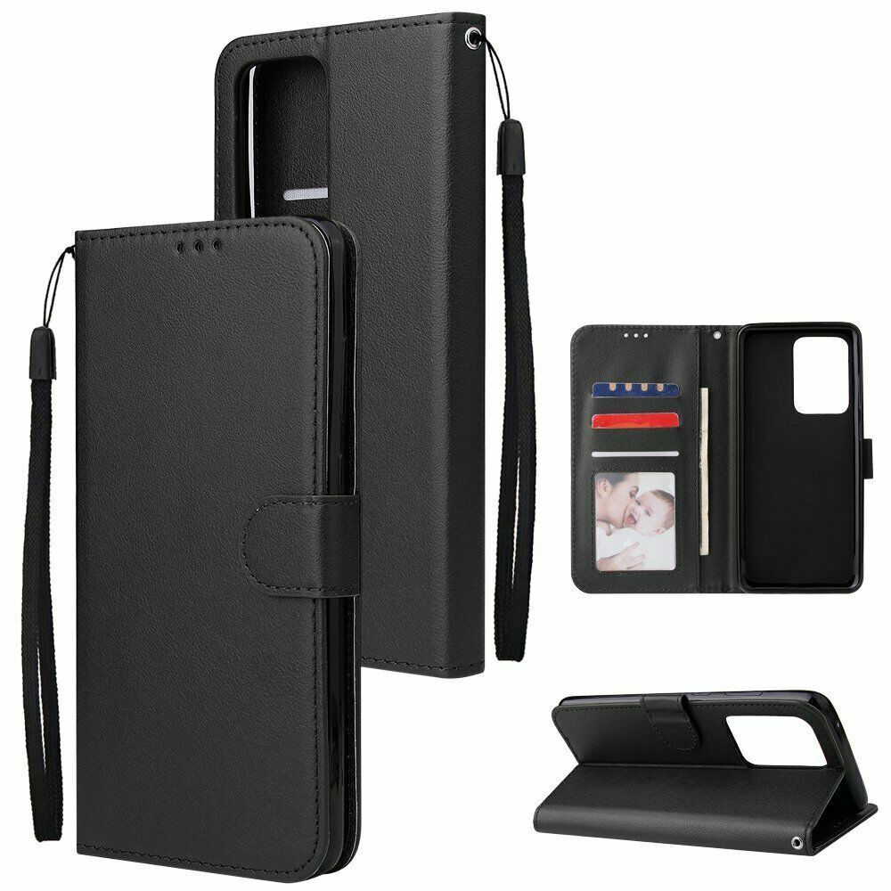 Étui portefeuille folio en cuir pour Samsung Galaxy S20 Ultra