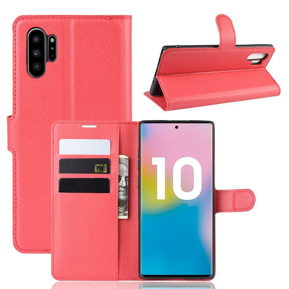 Étui portefeuille en cuir pour Samsung Galaxy Note 10 Plus