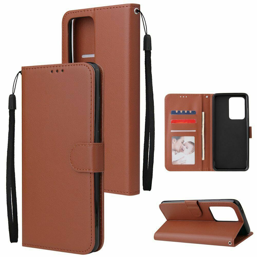 Étui portefeuille folio en cuir pour Samsung Galaxy S20 Ultra