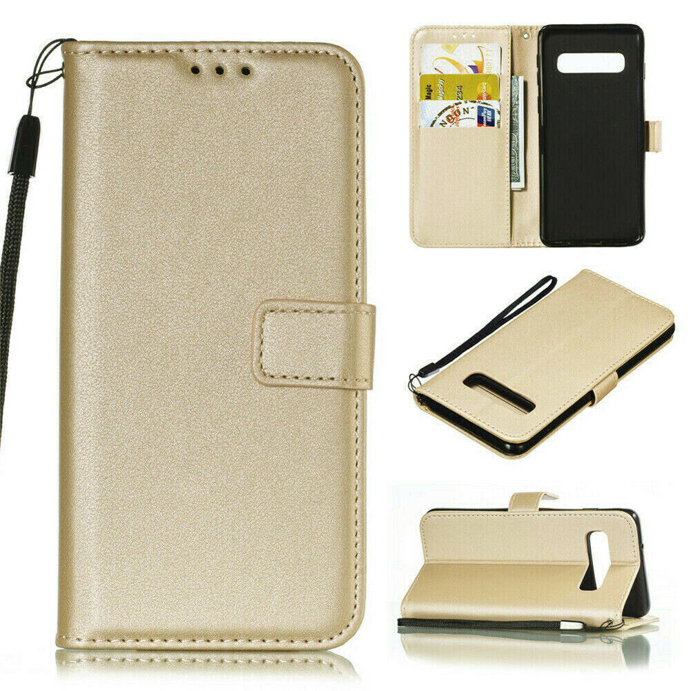 Leather Folio Wallet Case for Samsung Galaxy S10