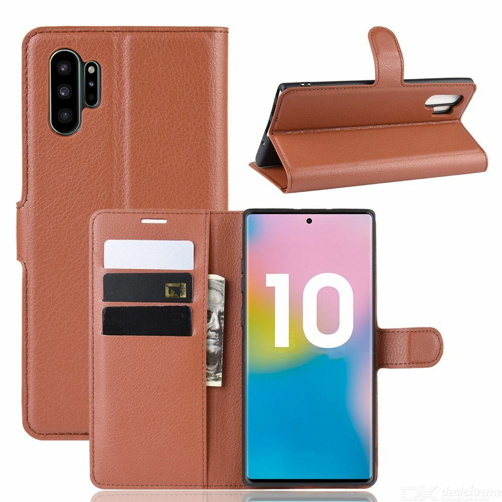 Étui portefeuille en cuir pour Samsung Galaxy Note 10