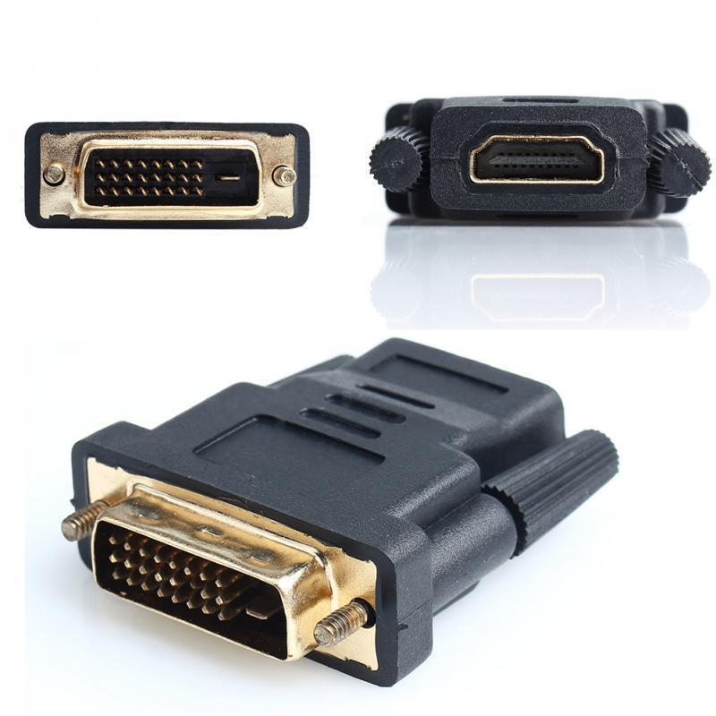 Convertisseur adaptateur DVI-D mâle vers HDMI femelle