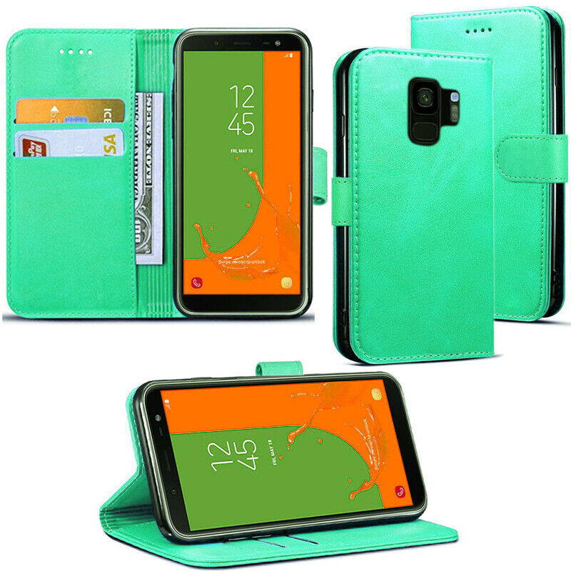 Leather Folio Wallet Case for Samsung Galaxy A8 2018