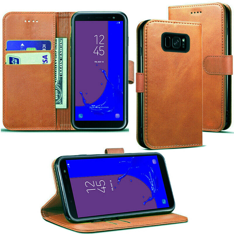 Leather Folio Wallet Case for Samsung Galaxy S7 Edge