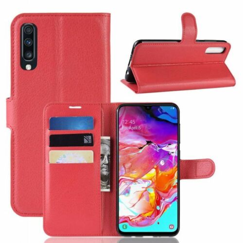 Leather Folio Wallet Case for Samsung Galaxy A70 / A70s