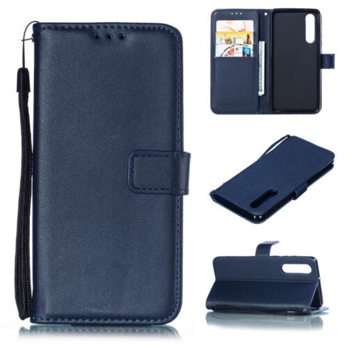 Leather Folio Wallet Case for Huawei P30