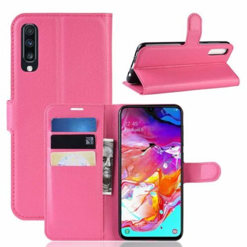 Etui Portefeuille Folio en Cuir pour Samsung Galaxy A70 / A70s