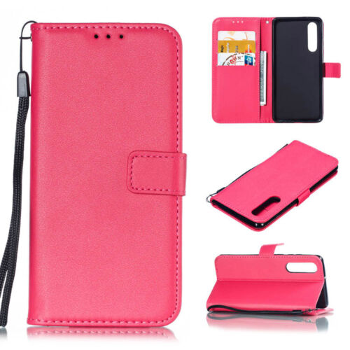 Leather Folio Wallet Case for Huawei P30