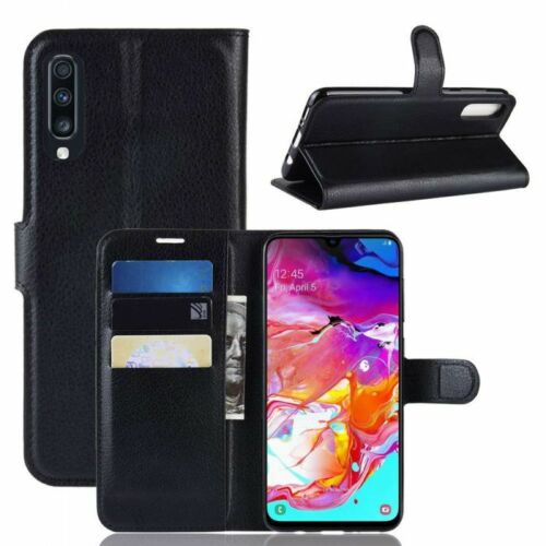 Etui Portefeuille Folio en Cuir pour Samsung Galaxy A70 / A70s